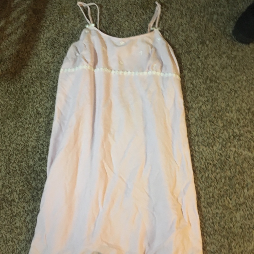 Pink nightgown with bows